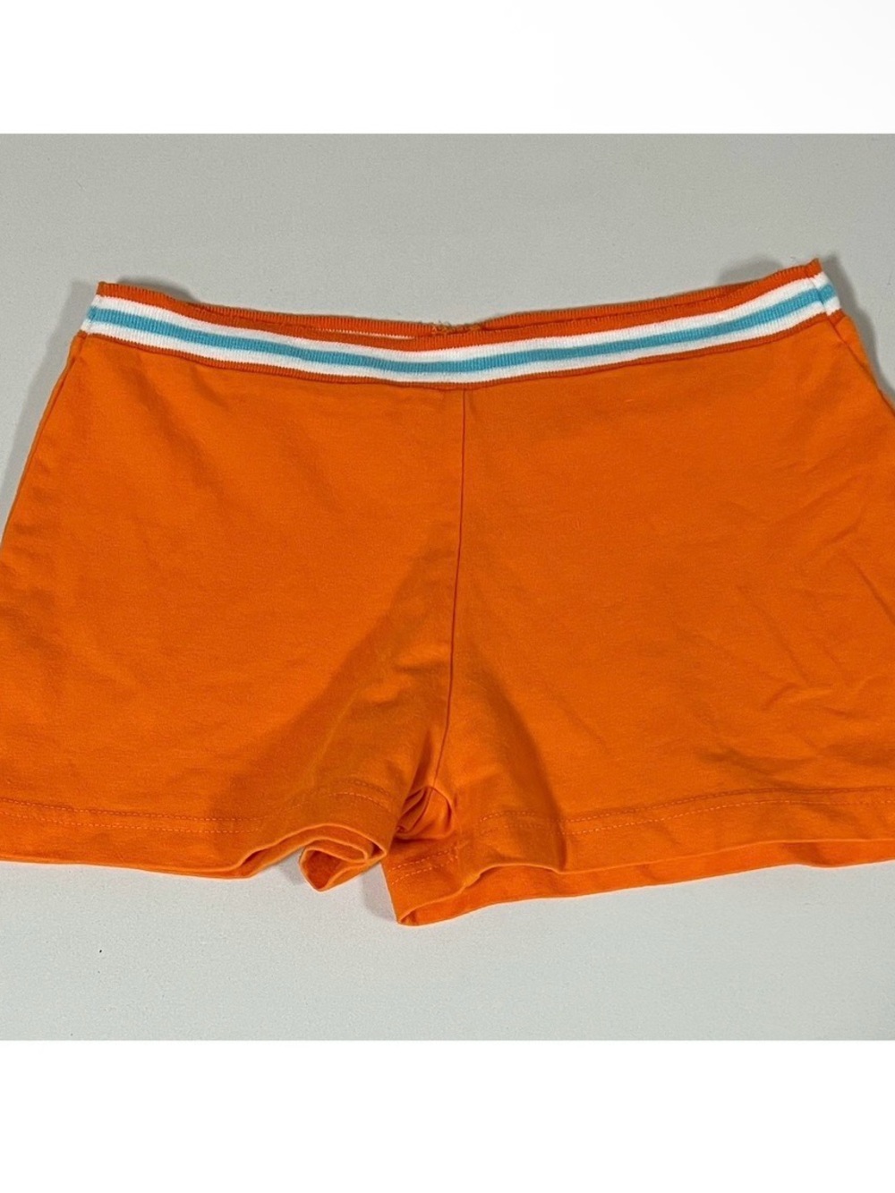 Chesley Orange Blue Solid Stripe Shorts Bottoms Size S 🧡🩵✨ #shorts #casual #y2k